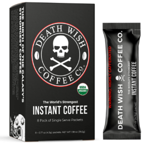 Death Wish organic decaf instant coffee