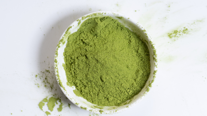 Image of matcha powder. The Perfect Strawberry Latte: A Beginner’s Guide